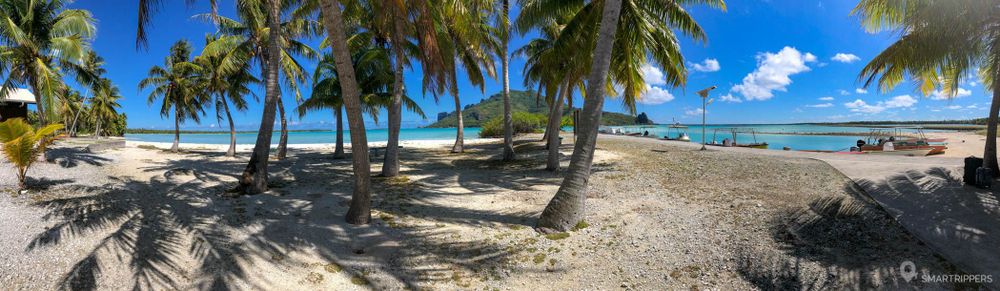 View from Maupiti airfield