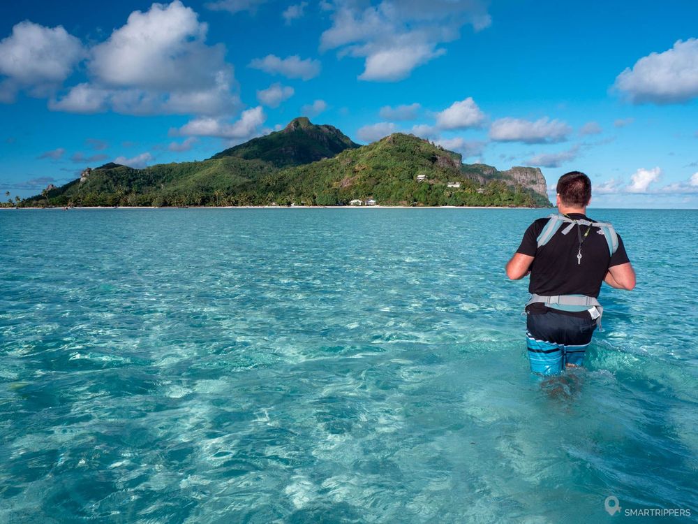 Return from the motu Auira to the main island of Maupiti.
