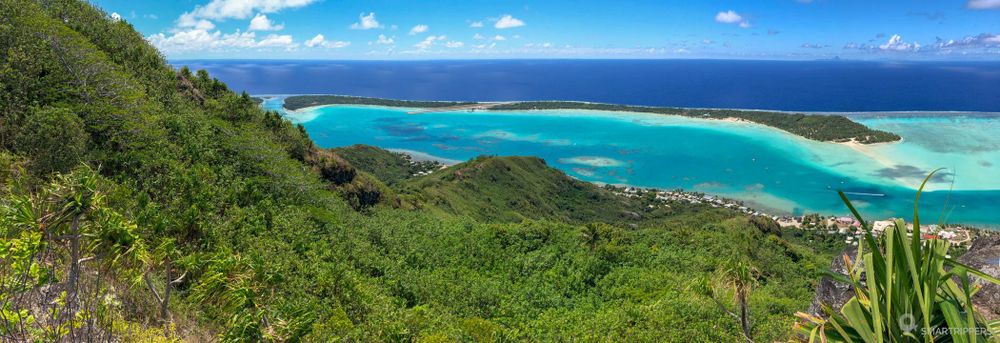 Vue depuis le sommet de Maupiti
